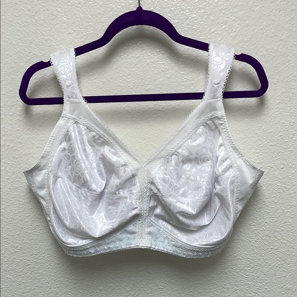 Playtex 46DD White Floral Women's Bra - Picture 1 of 8